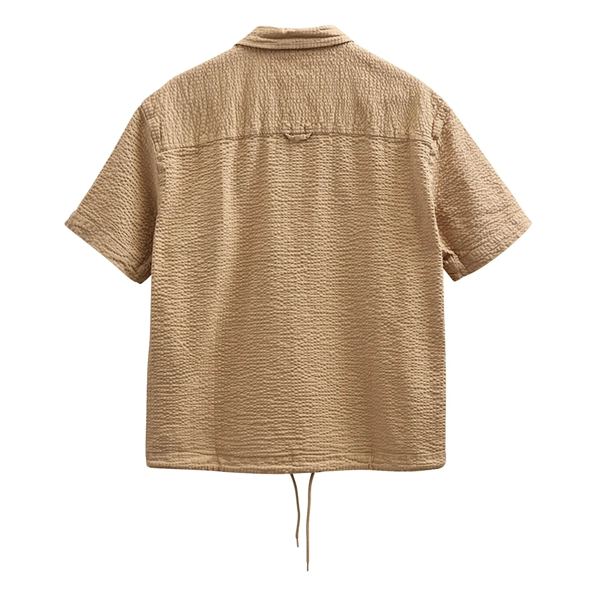Anerkjendt - Akotto Seersucker Shirt | Beige