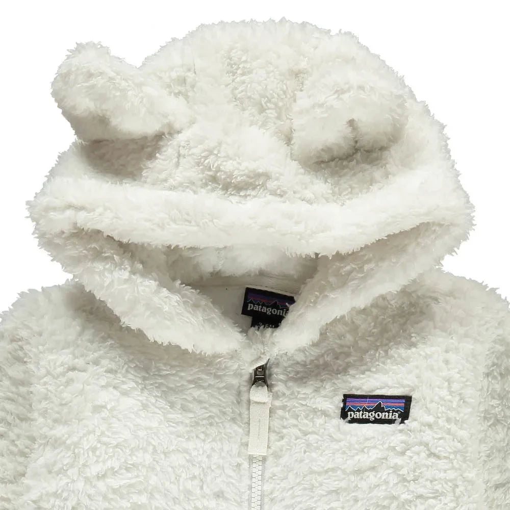Patagonia - Sahte Kürk Kulaklı Kapüşonlu Sweatshirt | Beyaz