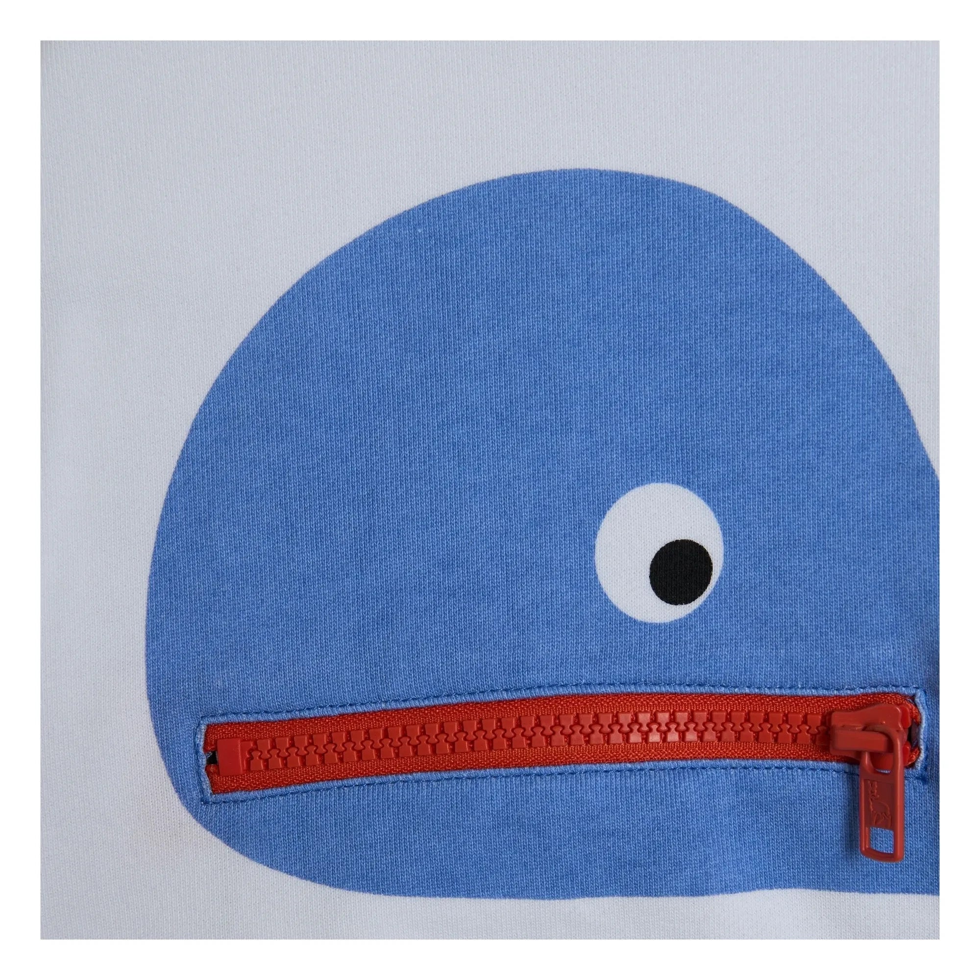 Stella McCartney Kids - Whale Zip Sweat | White