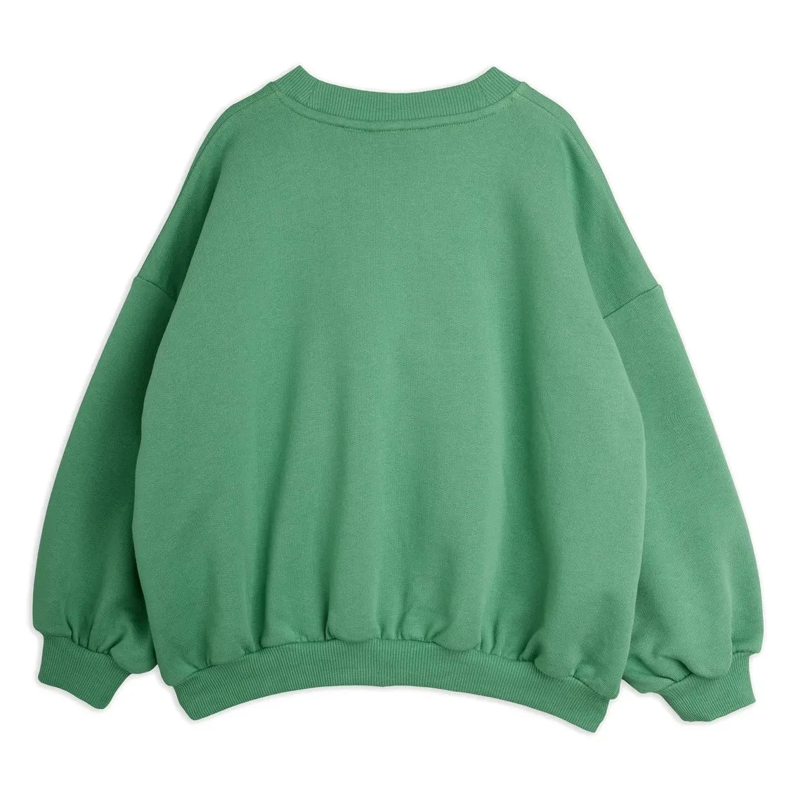 Mini Rodini - Fil Detaylı Nakışlı Organik Pamuklu Sweatshirt | Yeşil