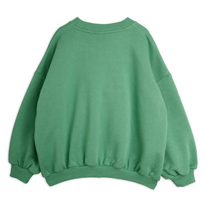 Mini Rodini - Fil Detaylı Nakışlı Organik Pamuklu Sweatshirt | Yeşil