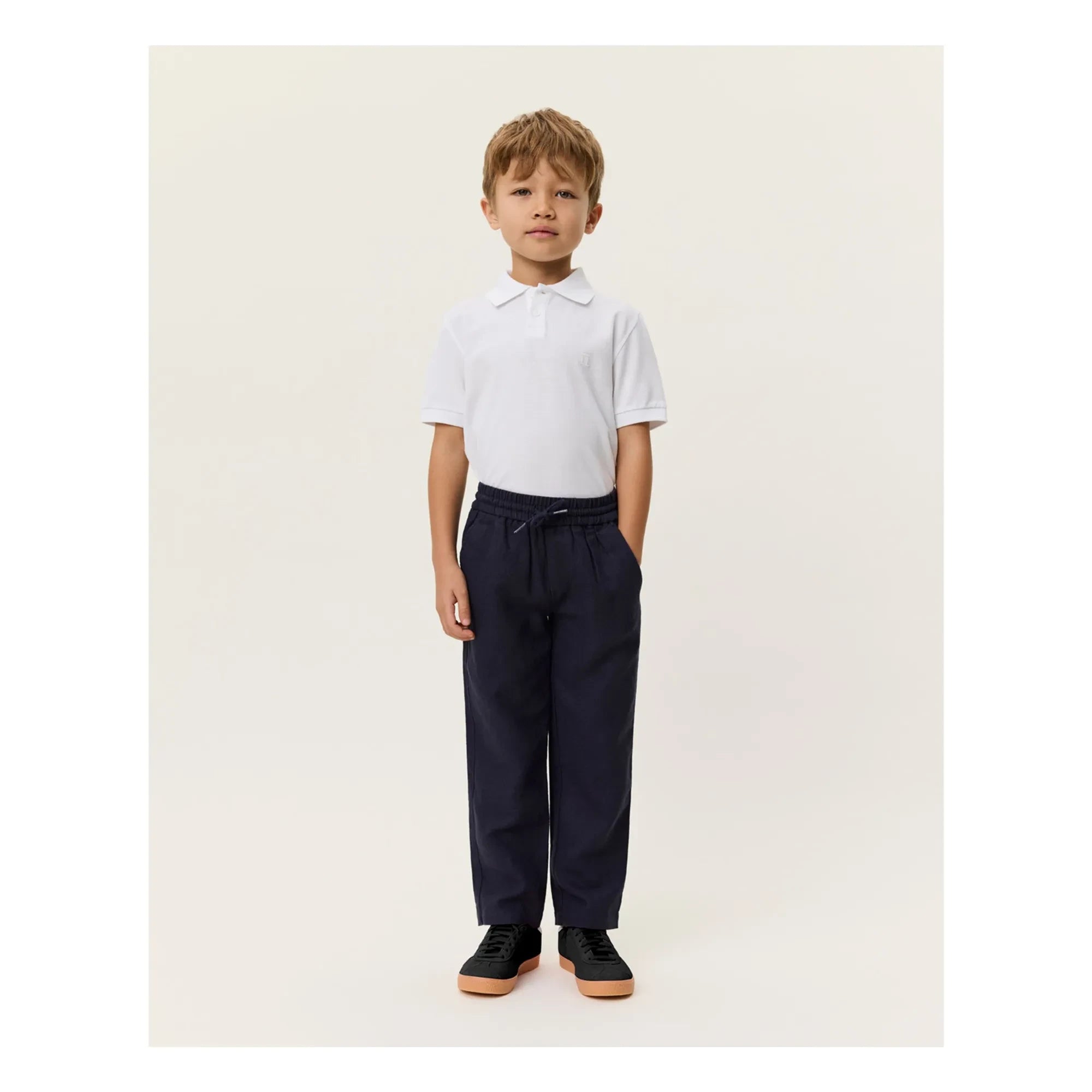 Les Deux - Patrick Linen Trousers | Midnight blue