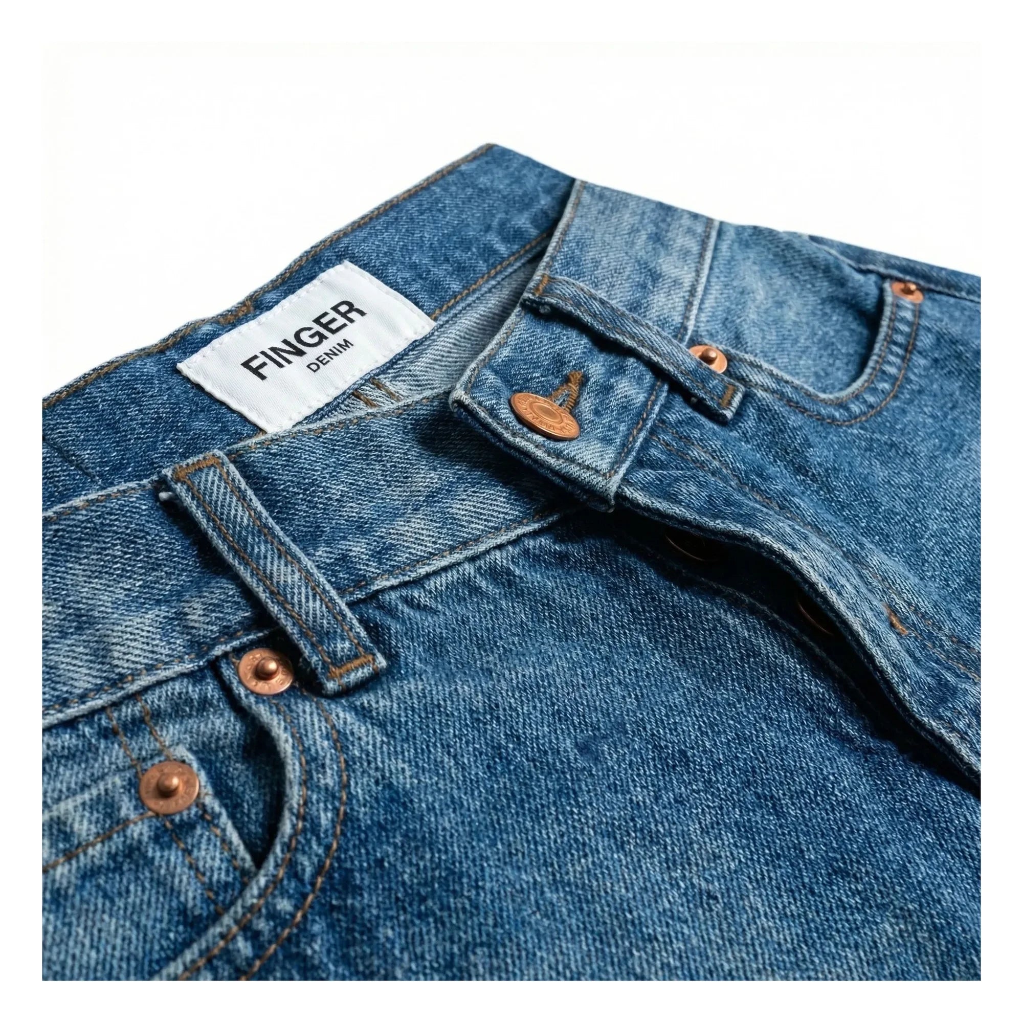 Finger in the Nose - Denim Eva Shorts | Denim Blue