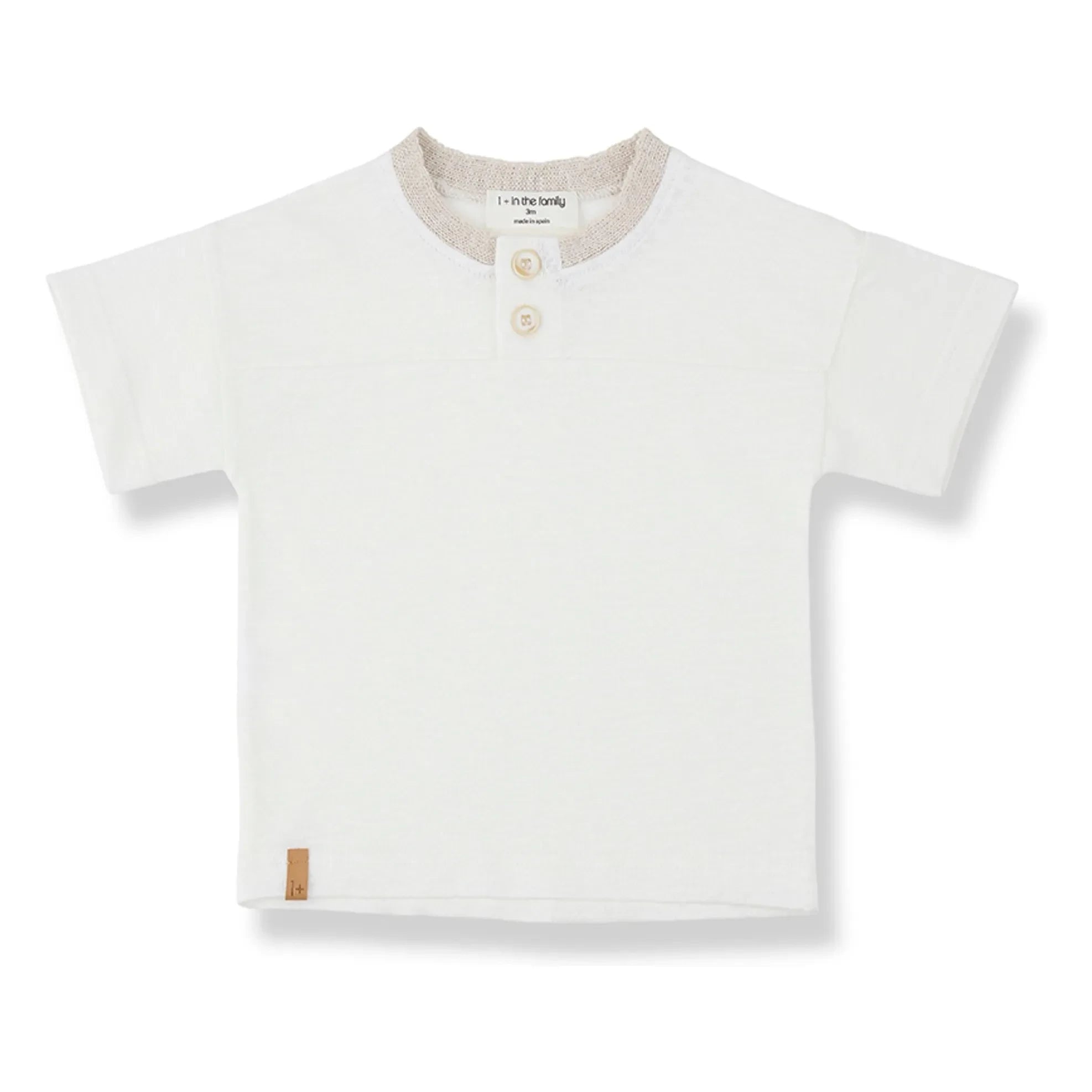 1+ in the family - Ordis Linen T-Shirt | White