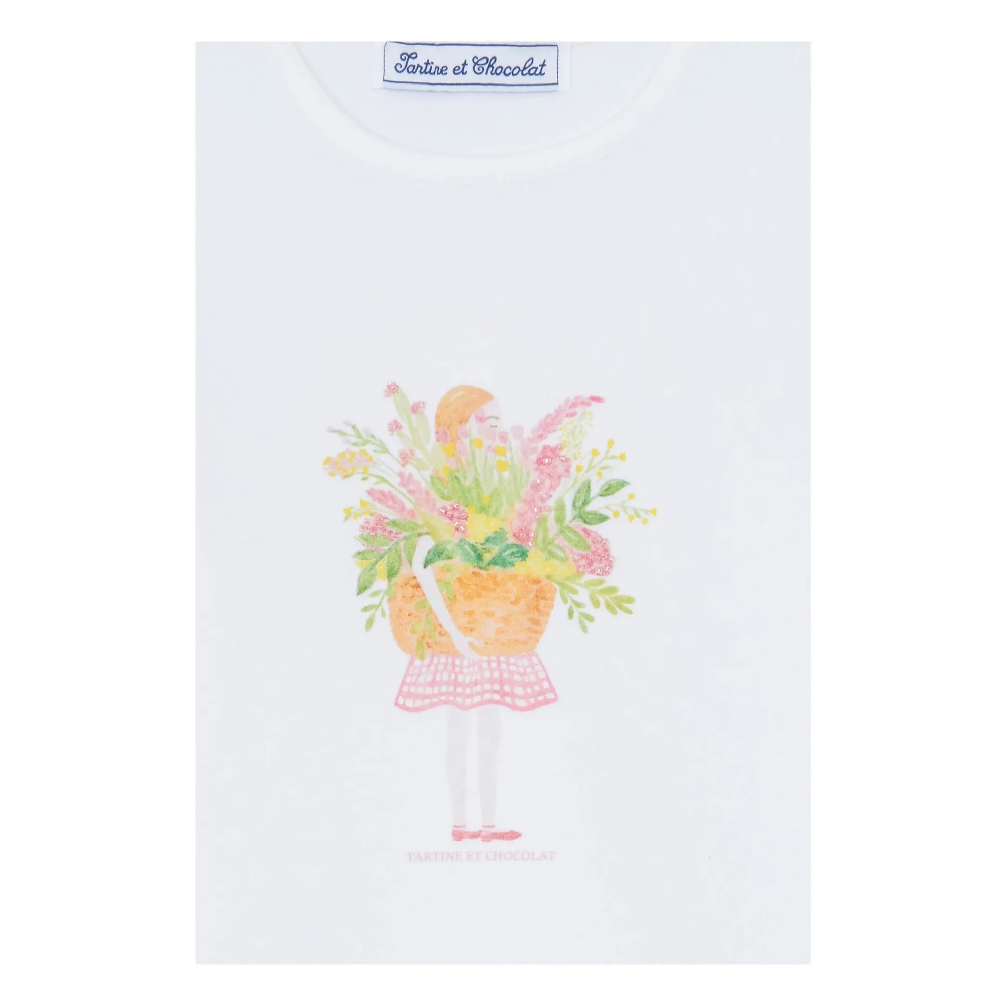 Tartine et Chocolat - Pearl Bouquet T-Shirt | White