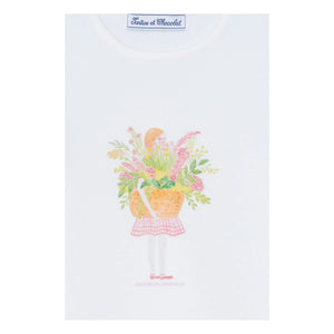 Tartine et Chocolat - Pearl Bouquet T-Shirt | White