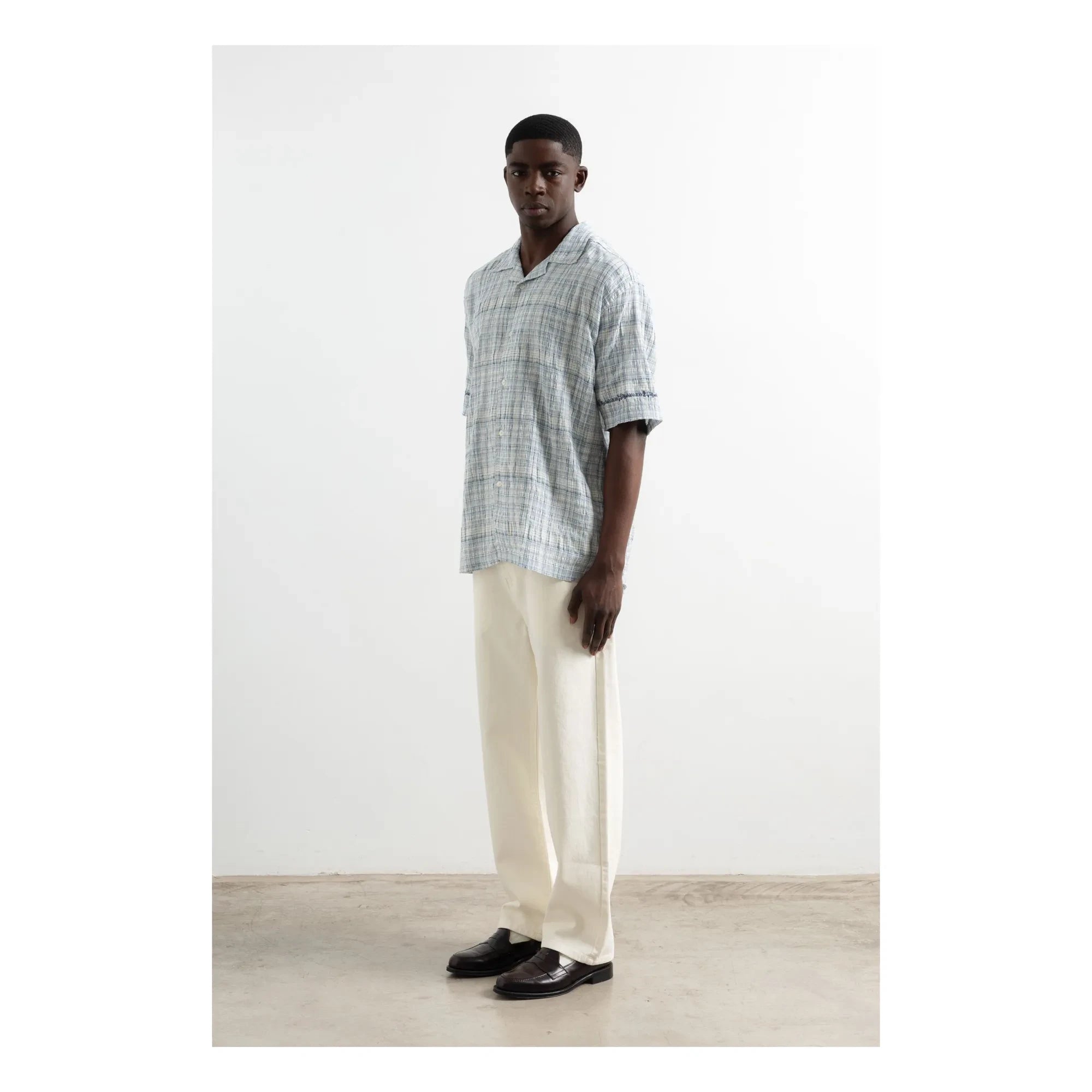 Edmmond Studios - Carreaux Shirt | Light Blue