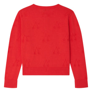 Bonpoint - Lysia Organic Cotton Cardigan | Scarlet Poppy