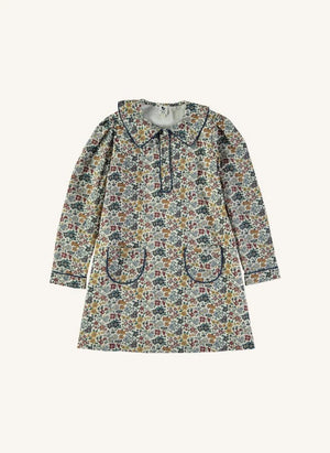 Risu Risu - Paola Liberty Organic Cotton Dress | Green