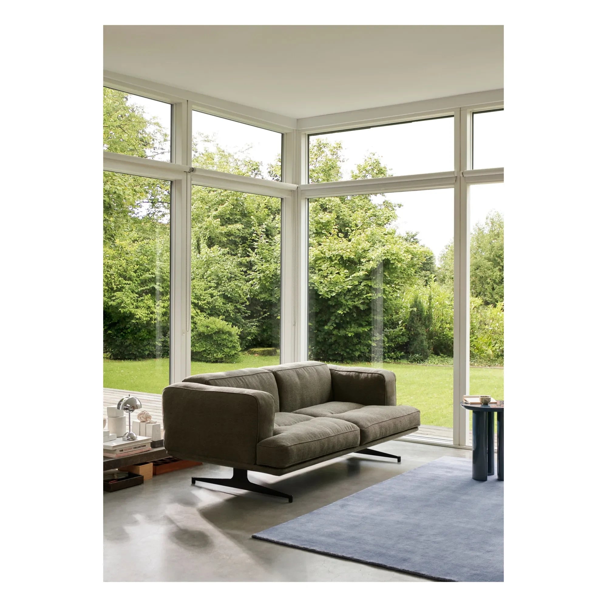 & Tradition - Inland AV22 2-Seater Sofa, Black Base | Haki