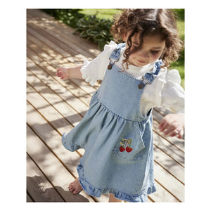 Fliink - Don Denim Romper Dress | Light Blue