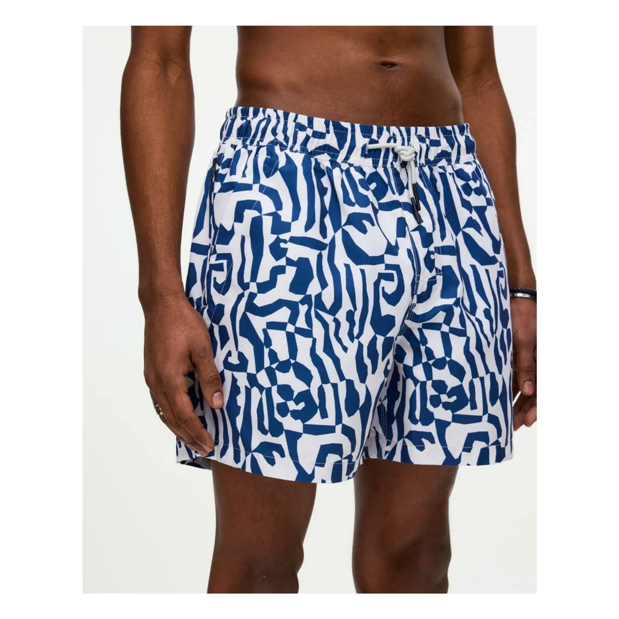 OAS - Marble Pattern Swim Shorts | Beige