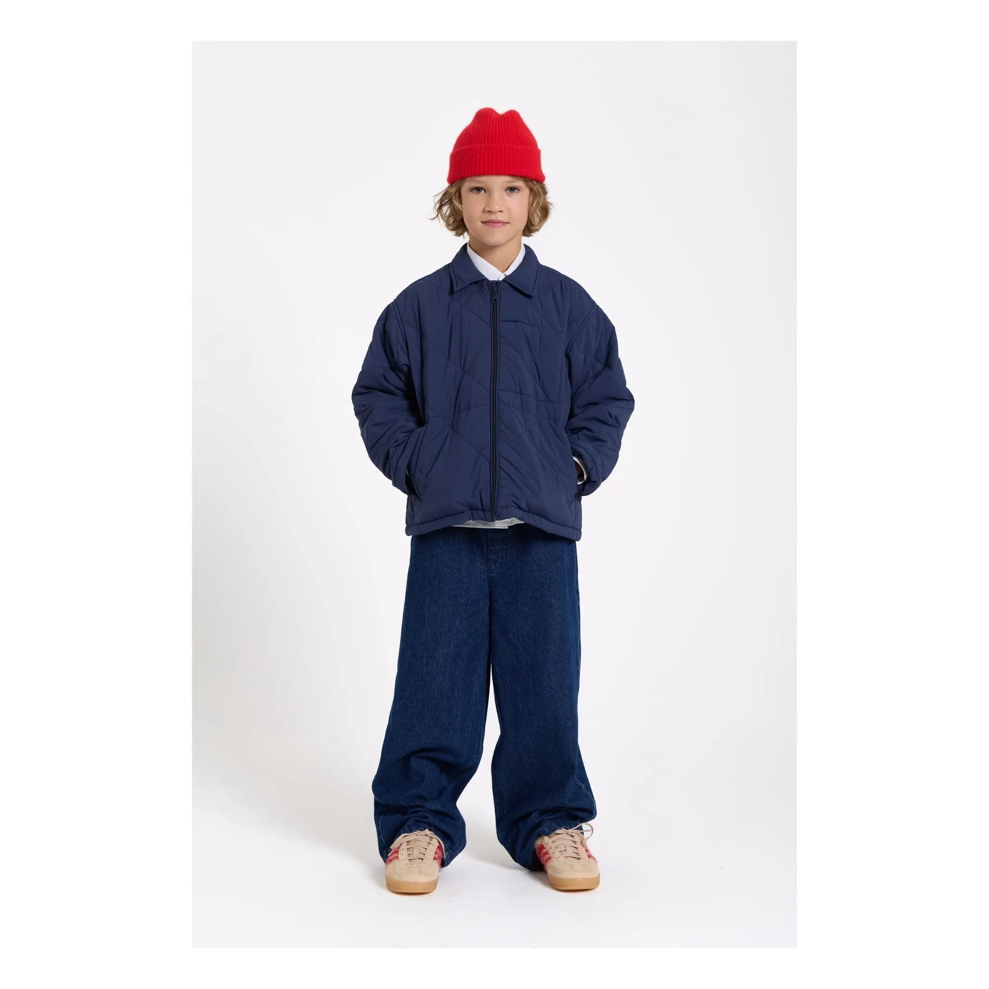 Smallable Kid - Wide Leg Burt Jeans | Raw Denim