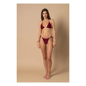 Alma Deia - Triangle Bikini Top Jenny | Burgundy