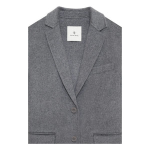 Anine Bing - Quinn Yün ve Kaşmir Ceket | Heather grey