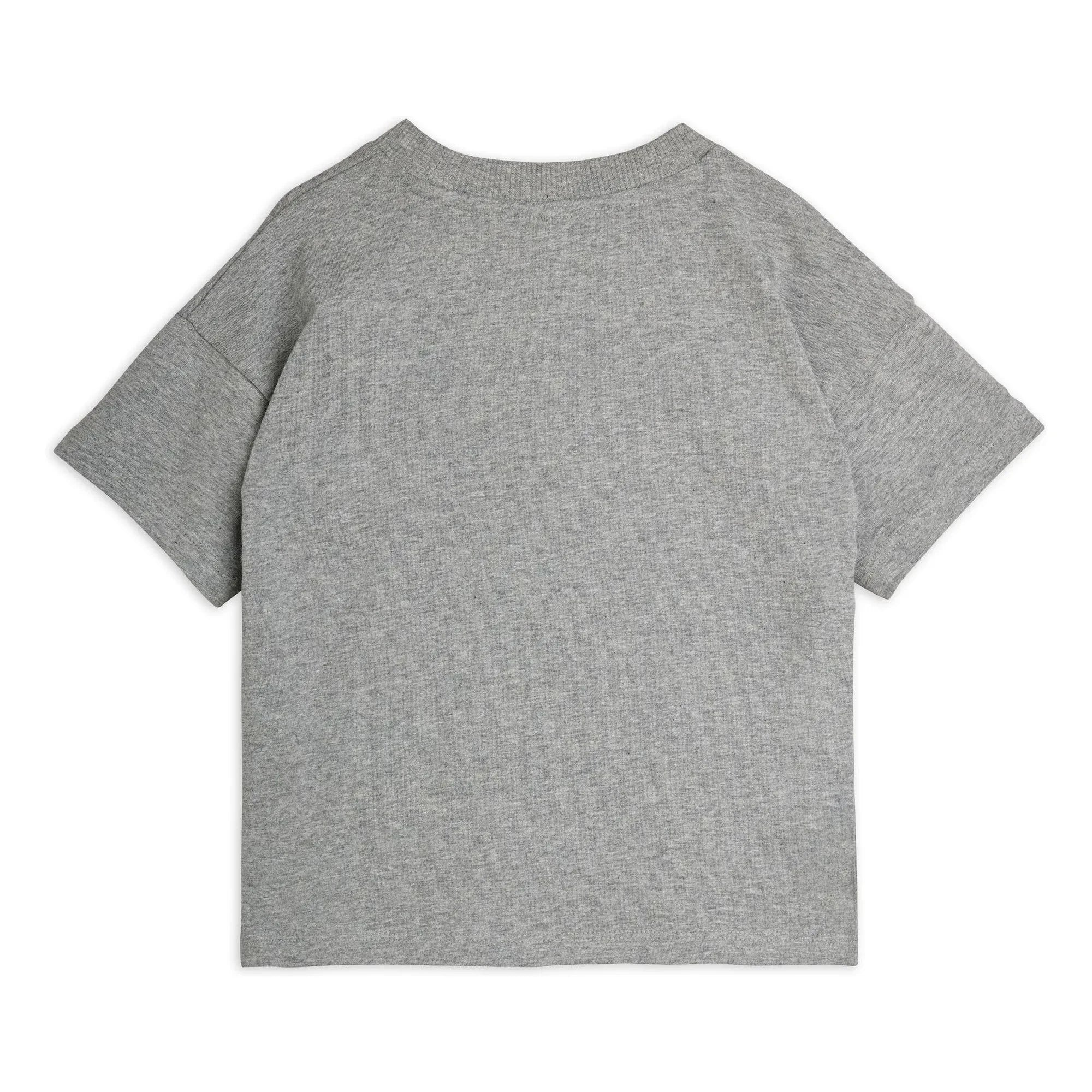Mini Rodini - Organic Panter Bump T-shirt | Melanj Grey