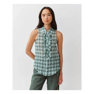 Diega - Cheka Striped Shirt | Aqua
