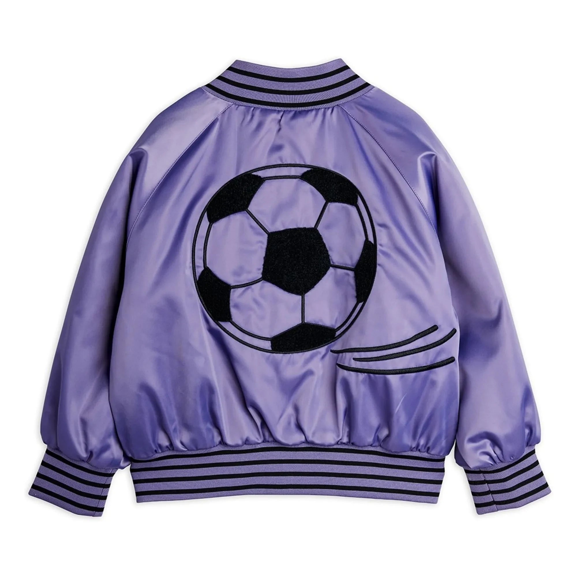 Mini Rodini - Football Bomber Satin Recycled Fibers | Purple
