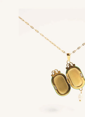Palas - "Le Secret" Long Necklace | Emerald