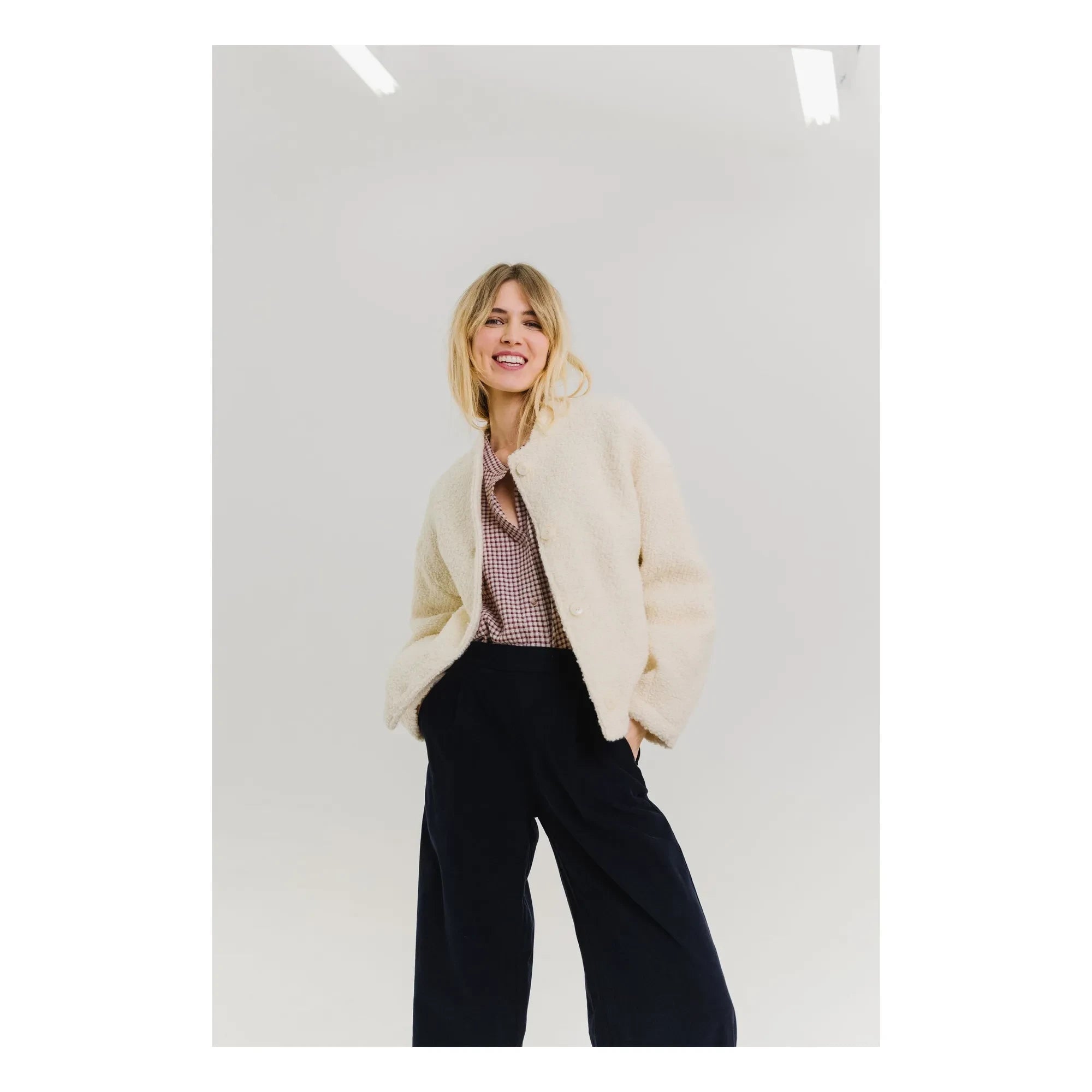 Sacrécoeur - Jay Bouclette Virgin Wool Jacket | White