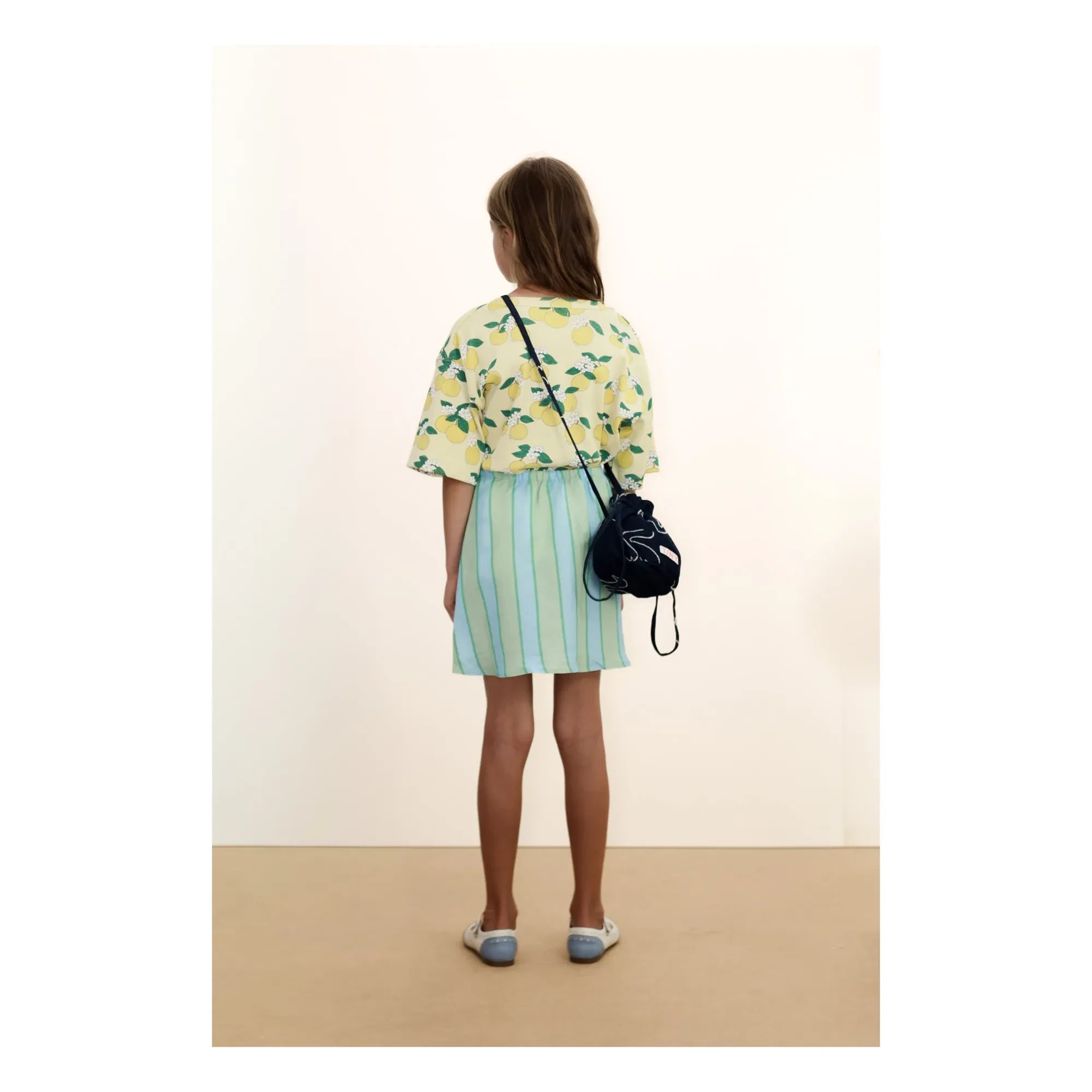 Tinycottons - Striped Linen Skirt | Green