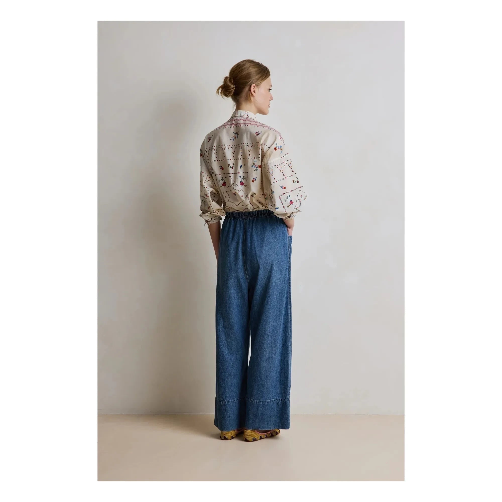 Hod - Babakar Cotton Trousers | Navy Blue