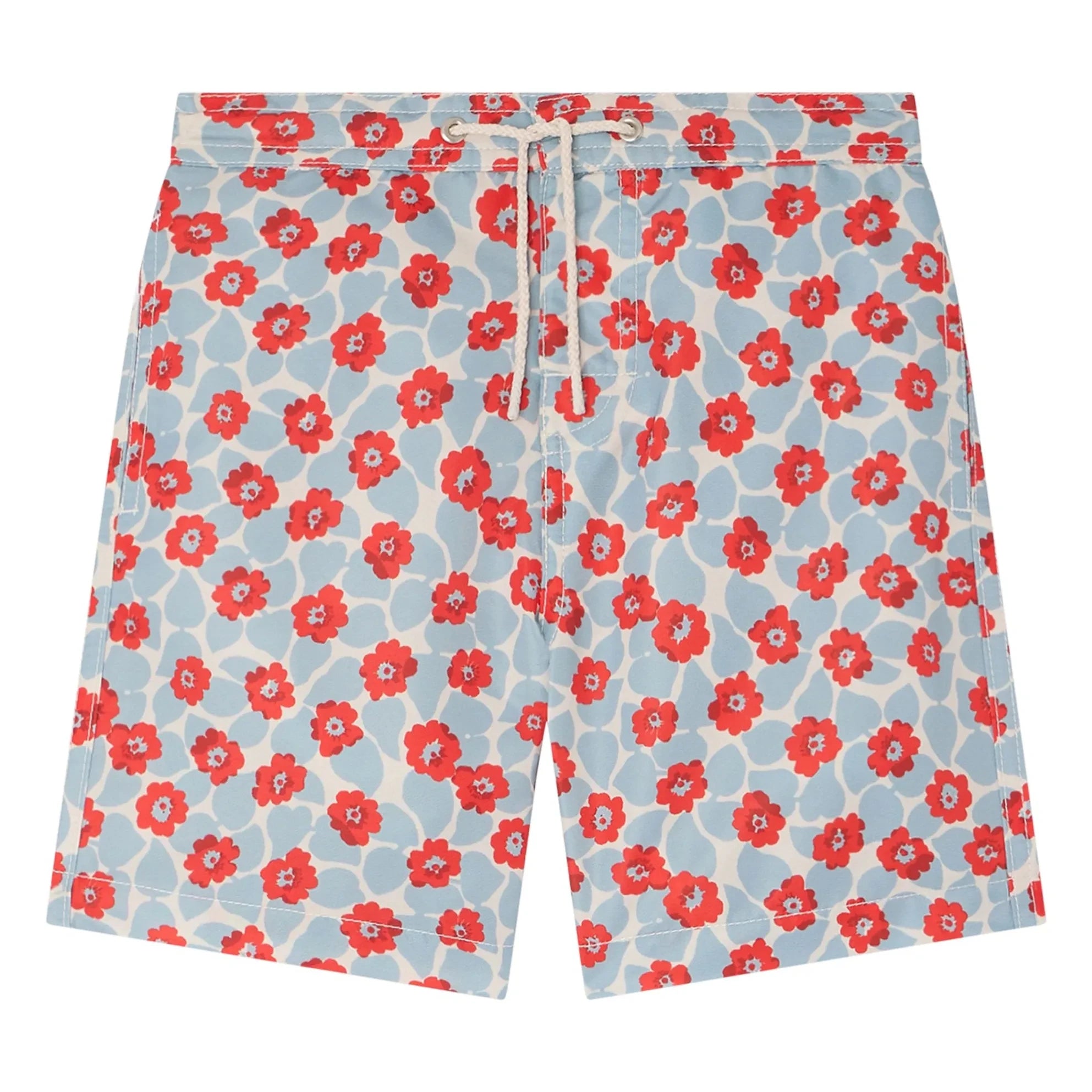 Bonpoint - Ariel Fleuri Recycled Fiber Swim Shorts | Light Blue