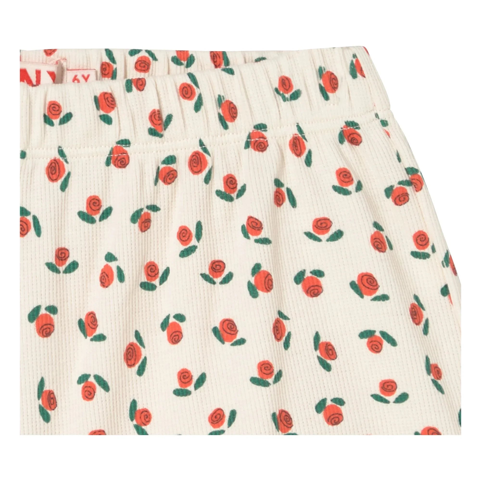 Tinycottons - Puffy Shorts Roses Organic Cotton | White