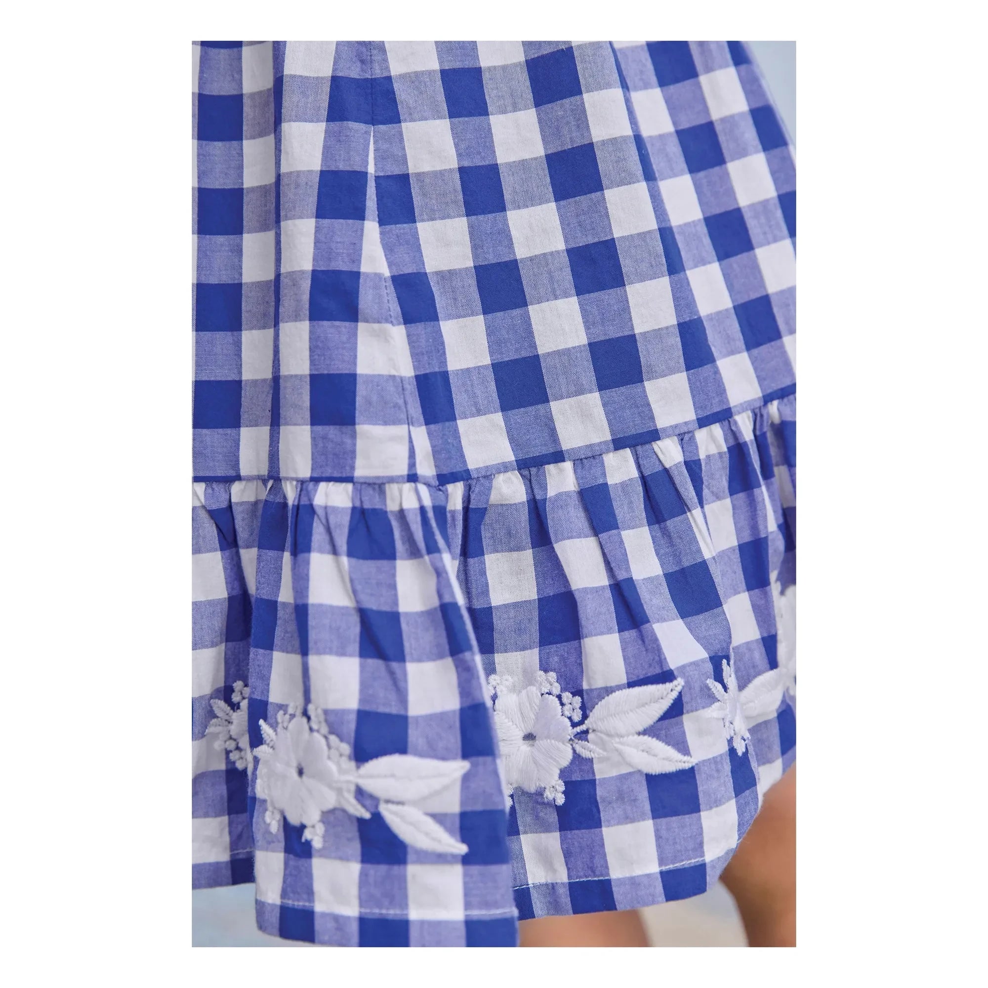Tartine et Chocolat - Muslin Ruffled Dress | Royal Blue