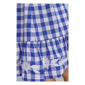Tartine et Chocolat - Muslin Ruffled Dress | Royal Blue