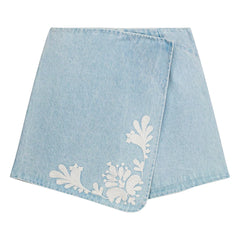 Louise Misha - Myrta Cotton Skirt | Blue