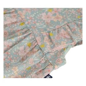Petit Bateau - Organic cotton poplin floral jumpsuit | Grey Blue