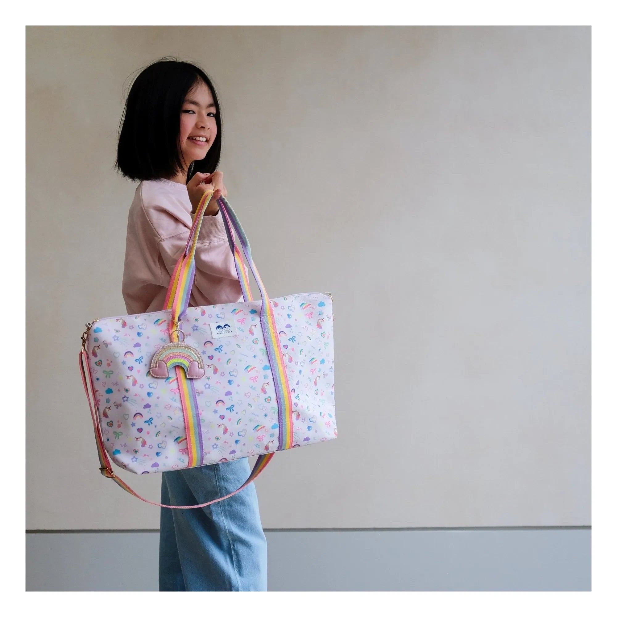 Mimi & Lula - Rainbow Keychain | Lilac