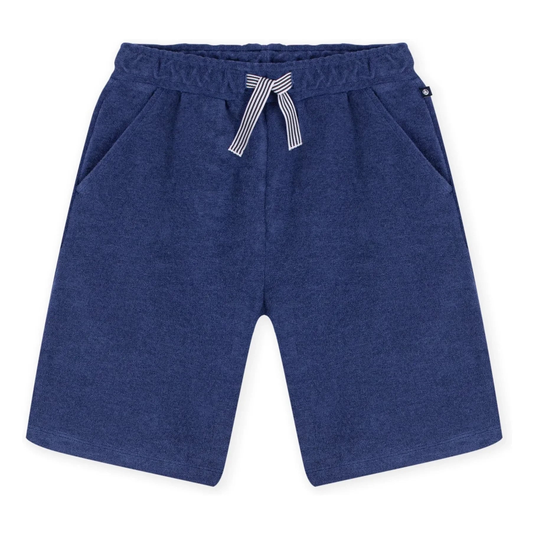 Petit Bateau - Solid Sponge Bermuda Shorts | Navy