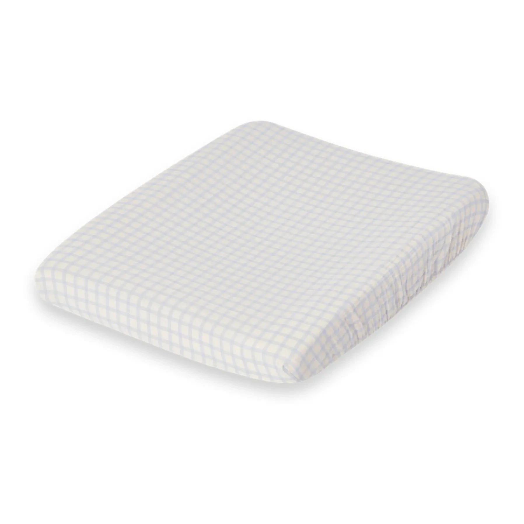 garbo&friends - Gingham Sky Changing Mat Cover | Light Blue