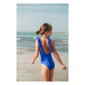 Lison Paris - 1 Piece UV-Resistant Recycled Fiber Swimsuit | Azure Blue