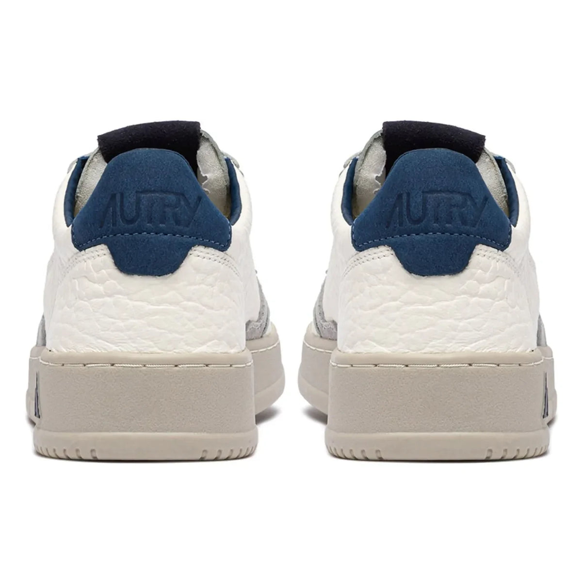 Autry - Medalist Low-Texture Leather and Suede Sneakers | Blue