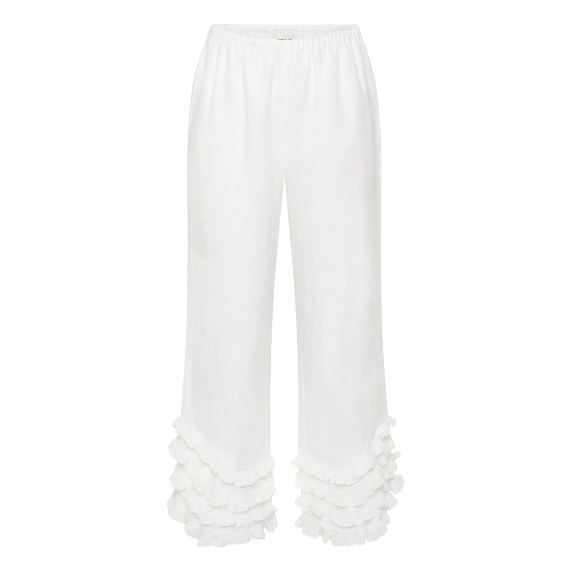 Posse - Florence Linen Pants | White - Ivory
