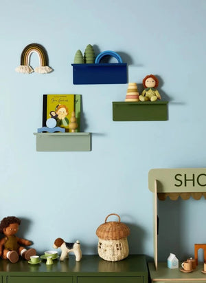 Mustard Made - Ledge Metal Wall Shelf | Sage
