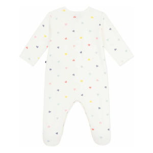 Little Boat - Sleep Well Hearts Kadife Pijamalar | Beyaz