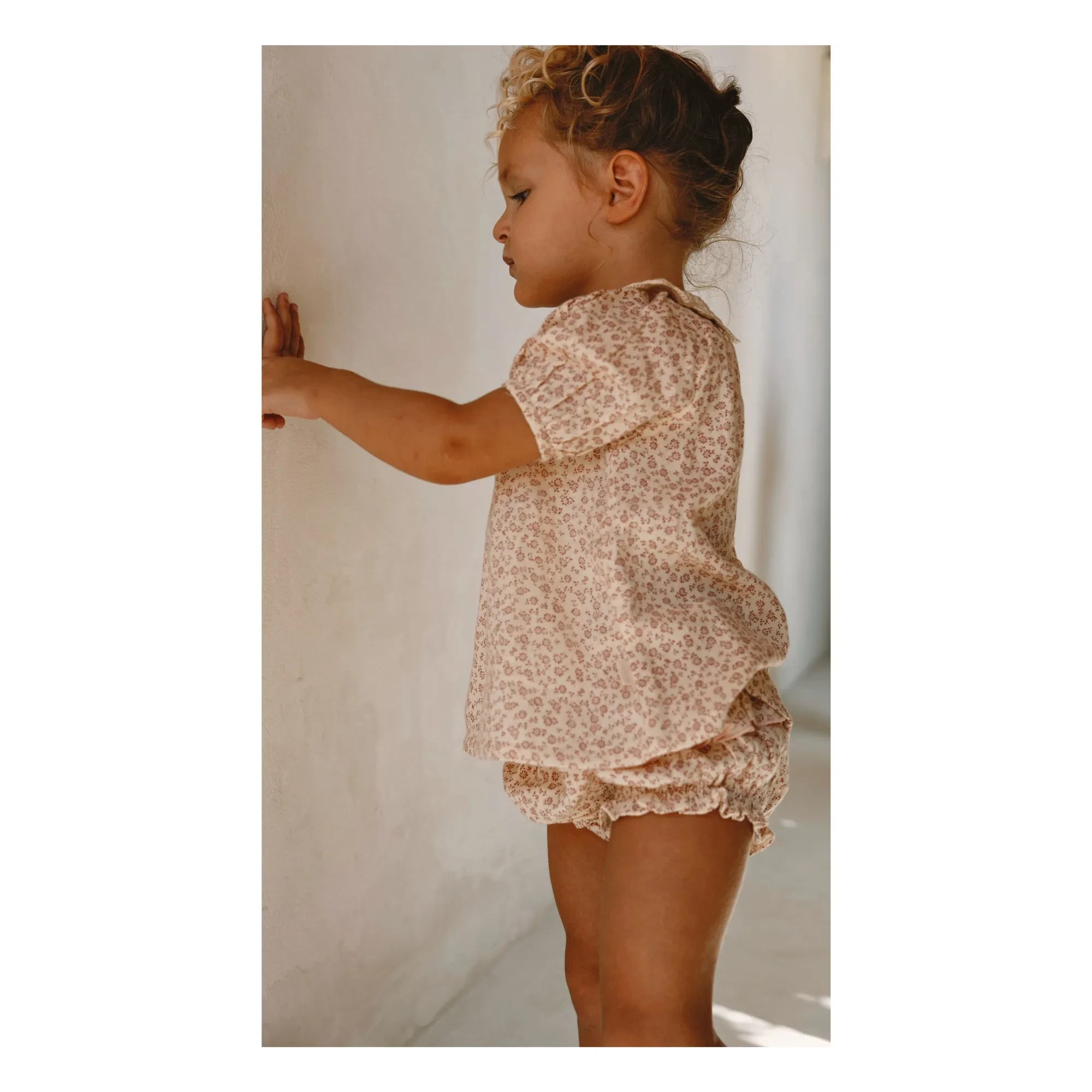 Lilinoa - Lise Liberty Cotton Gingham Bloomer | Ecru