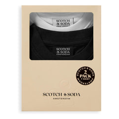 Scotch & Soda - 2’li organik pamuklu Tişört Seti | Siyah