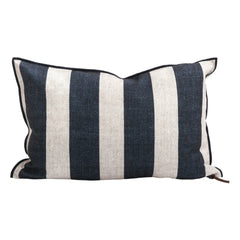 Maison de Vacances - Bayadère outdoor canvas pillow | Indigo