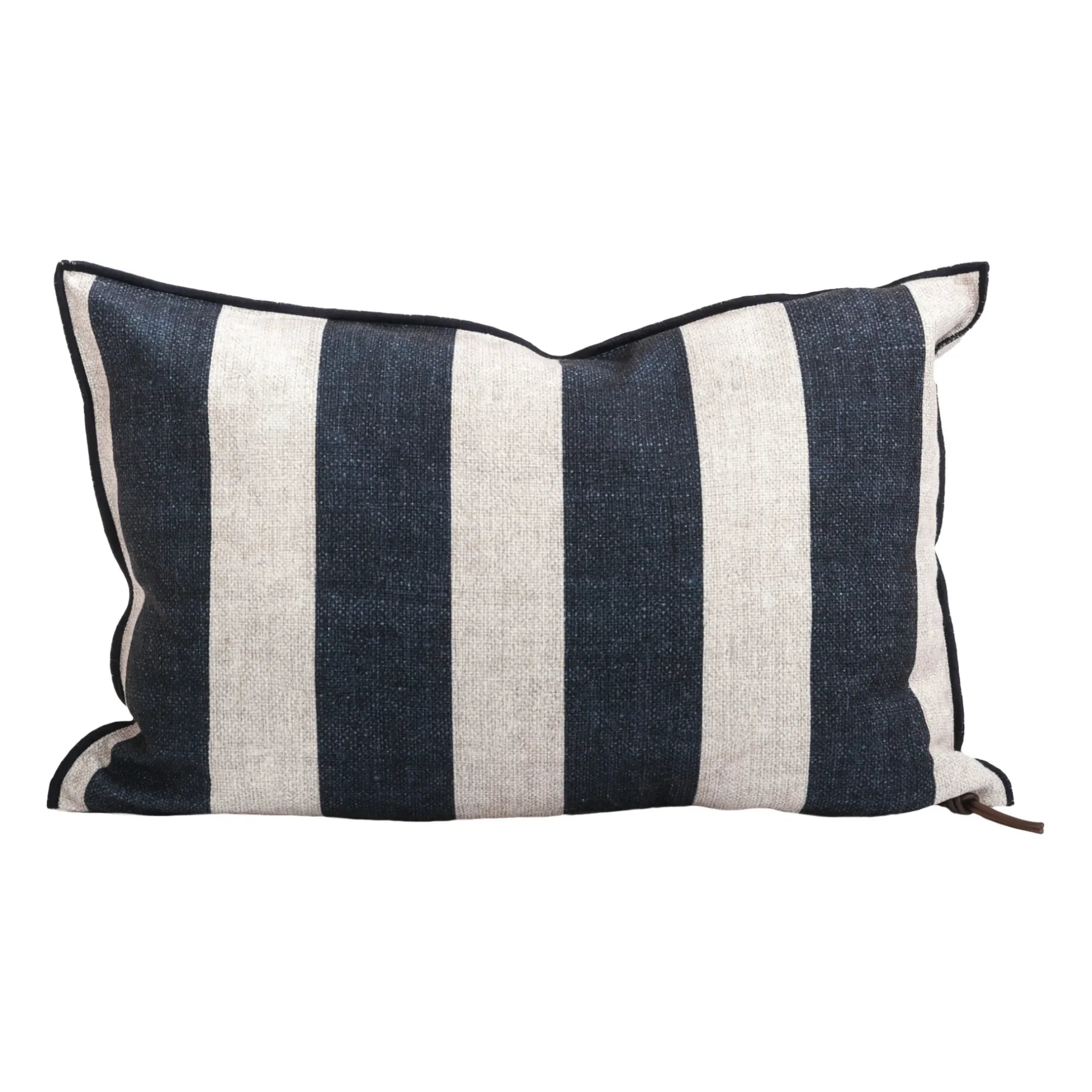 Maison de Vacances - Bayadère outdoor canvas pillow | Indigo