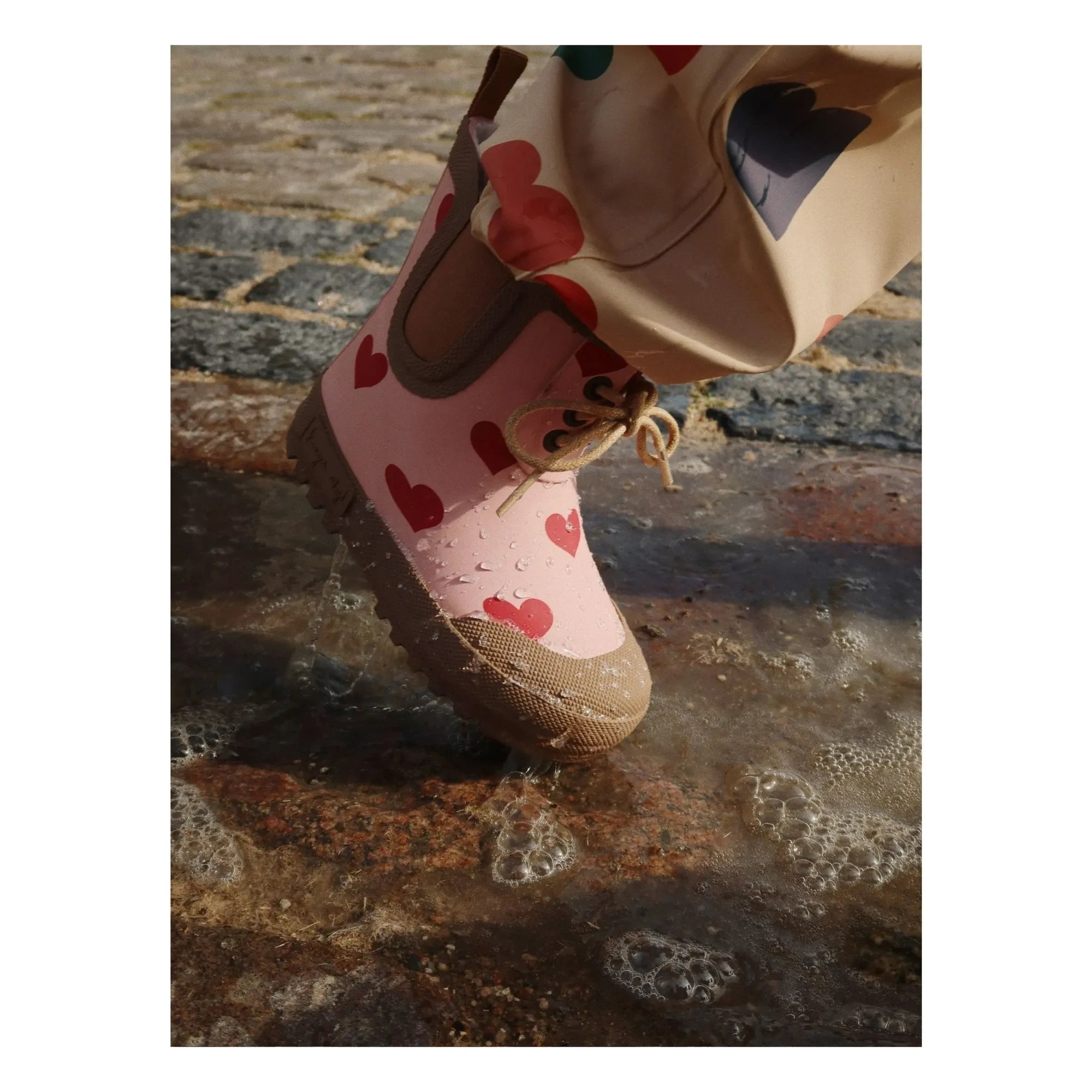 Konges Sløjd - Thermo Hearts Rain Boots | Pink