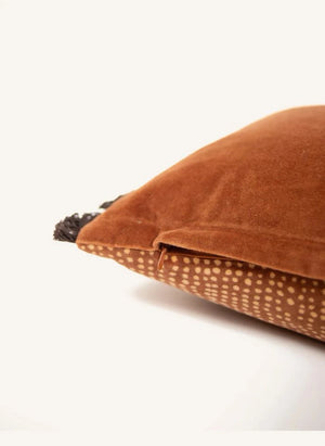 Olsson & Jensen - Dotty Velvet Pillowcase | Rust