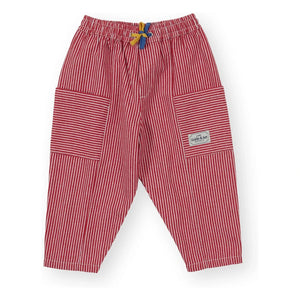 Goldie + Ace - Striped Pants | Red