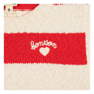 Bonton - Next Mesh Striped Tank Top | Vermillion
