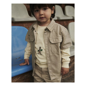 Copenhagen Colors - Organic Cotton Twill Safari Shirt | Beige
