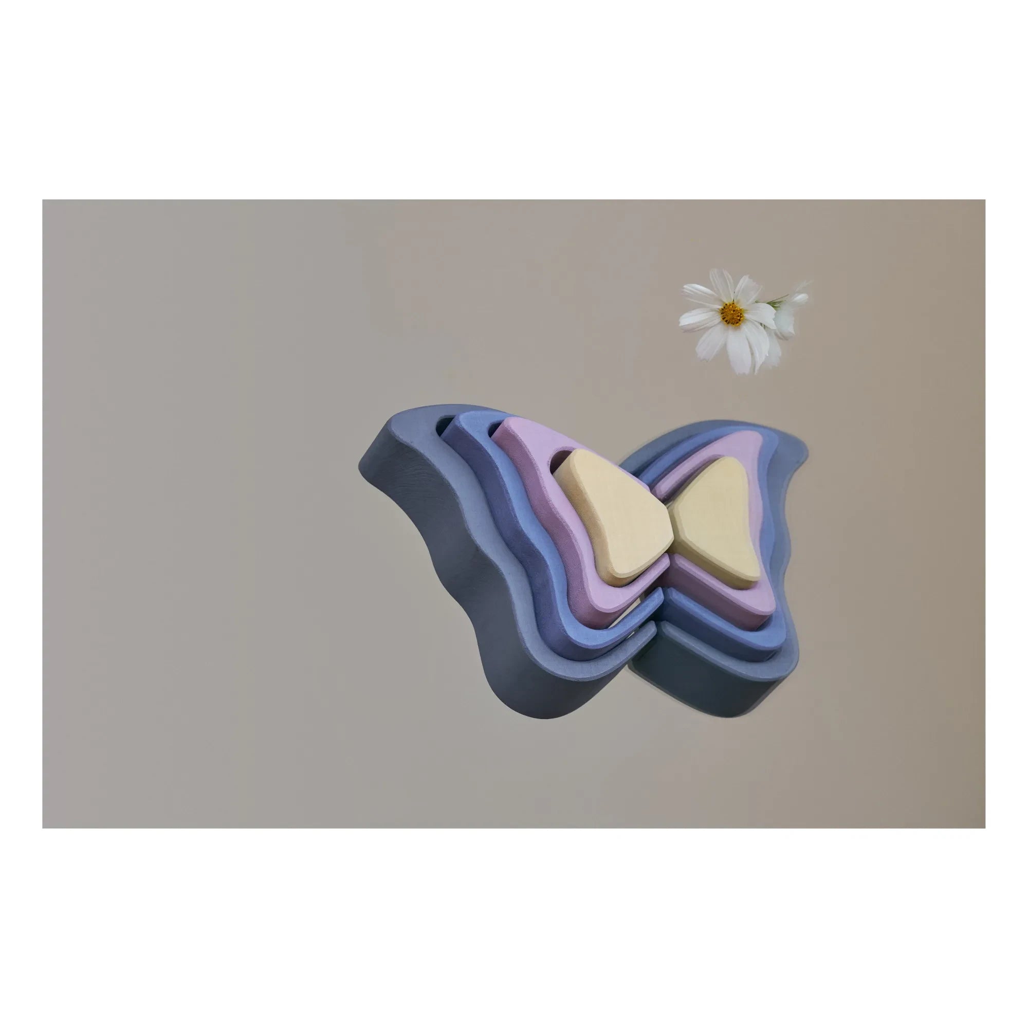 Raduga Grez - Wooden Butterfly Belt | Blue